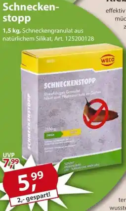 Sonderpreis Baumarkt WECO Schneckenstopp Angebot