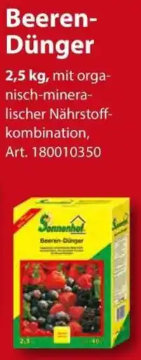 Sonderpreis Baumarkt Sonnenhof Beeren Dünger Angebot