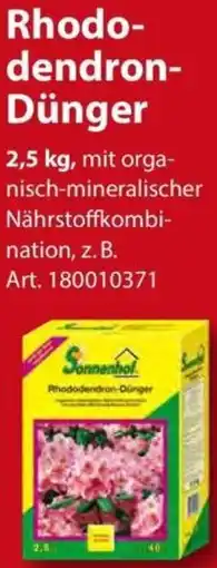 Sonderpreis Baumarkt Sonnenhof Rhododendron Dünger Angebot