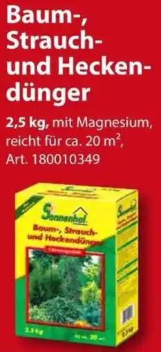 Sonderpreis Baumarkt Sonnenhof Baum-, Strauch- und Heckendünger Angebot