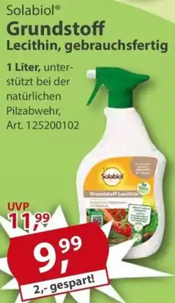 Sonderpreis Baumarkt Solabiol Grundstoff Lecithin, gebrauchsfertig Angebot
