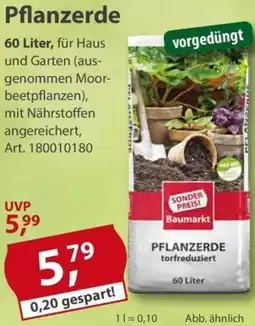 Sonderpreis Baumarkt Pflanzerde Angebot