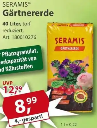 Sonderpreis Baumarkt SERAMIS Gärtnererde Angebot