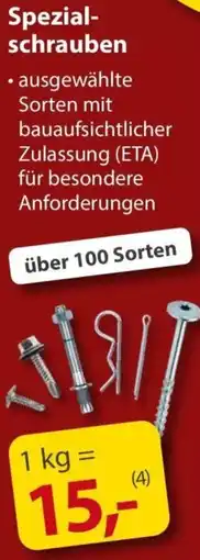Sonderpreis Baumarkt Spezialschrauben Angebot