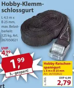 Sonderpreis Baumarkt Hobby-Klemmschlossgurt Angebot