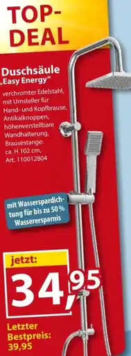 Sonderpreis Baumarkt Duschsäule „Easy Energy" Angebot