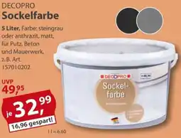 Sonderpreis Baumarkt DECOPRO Sockelfarbe Angebot