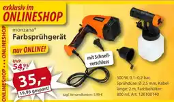 Sonderpreis Baumarkt monzana Farbsprühgerät Angebot
