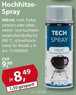 Sonderpreis Baumarkt Hochhitze Spray Angebot