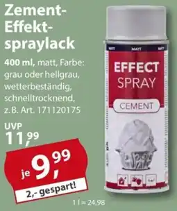 Sonderpreis Baumarkt Zement Effektspraylack Angebot