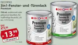 Sonderpreis Baumarkt DECOPRO 3in1-Fenster- und Türenlack Premium Angebot