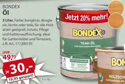 Sonderpreis Baumarkt BONDEX Ol Angebot