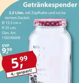 Sonderpreis Baumarkt Getränkespender Angebot