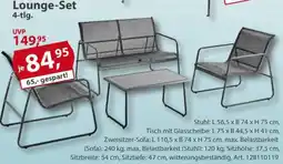 Sonderpreis Baumarkt Lounge-Set 4-tlg. Angebot