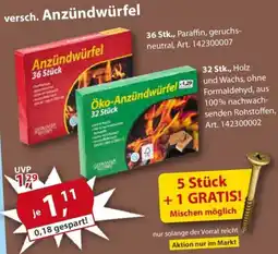 Sonderpreis Baumarkt versch. Anzündwürfel Angebot