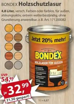 Sonderpreis Baumarkt BONDEX Holzschutzlasur Angebot