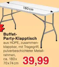 Wiglo Wunderland Buffet Party-Klapptisch Angebot