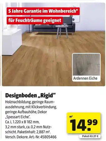 Hagebau Designboden rigid Angebot