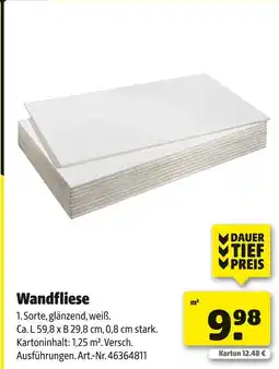 Hagebau Wandfliese Angebot