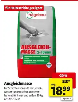 Hagebau Hagebau ausgleichmasse Angebot
