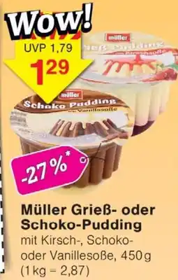 Wiglo Wunderland Müller Grieẞ oder Schoko-Pudding Angebot