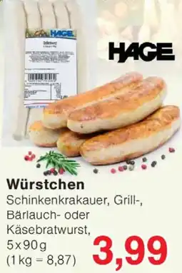 Wiglo Wunderland HAGE Würstchen Angebot