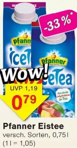 Wiglo Wunderland Pfanner Eistee Angebot