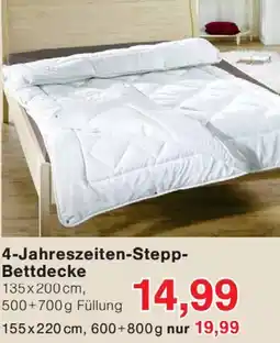 Wiglo Wunderland 4-Jahreszeiten-Stepp Bettdecke Angebot