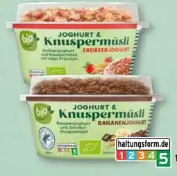 Aldi Süd Bio Smiley Joghurt & Knuspermüsli Angebot