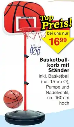 Wiglo Wunderland Basketballkorb mit Ständer Angebot