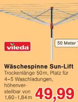 Wiglo Wunderland Vileda Wäschespinne Sun-Lift Angebot