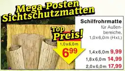 Wiglo Wunderland Schilfrohrmatte Angebot