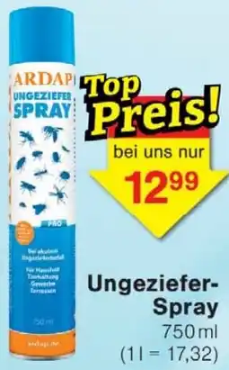Wiglo Wunderland ARDAP Ungeziefer Spray Angebot