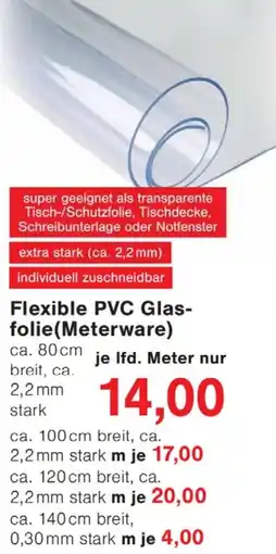 Wiglo Wunderland Flexible PVC Glasfolie (Meterware) Angebot