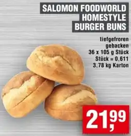 Handelshof Salomon foodworld homestyle burger buns Angebot