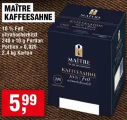 Handelshof Maître kaffeesahne Angebot