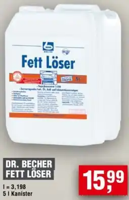 Handelshof Dr. becher fett löser Angebot