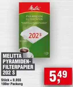 Handelshof Melitta pyramiden filterpapier 202 s Angebot
