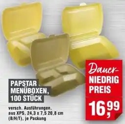 Handelshof Papstar menüboxen, 100 stück Angebot