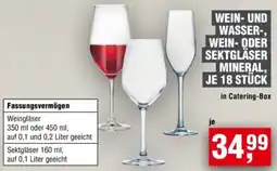 Handelshof Wein- und wasser-, wein- oder sektgläser mineral, je 18 stück Angebot