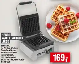 Handelshof Hendi waffelautomat liège Angebot