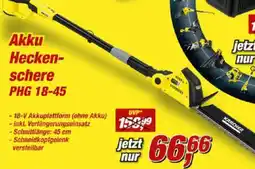Posten Börse KARCHER Akku Heckenschere PHG 18-45 Angebot