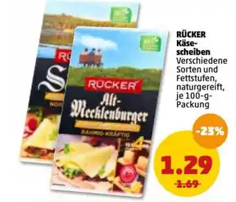 PENNY Rücker Käsescheiben 100g Angebot