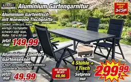 Posten Börse KYNAST Aluminium Gartengarnitur Angebot