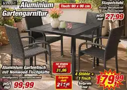 Posten Börse KYNAST Aluminium Gartengarnitur Angebot