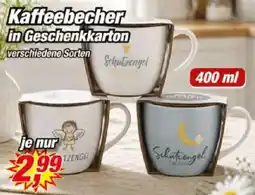 Posten Börse Kaffeebecher in Geschenkkarton Angebot