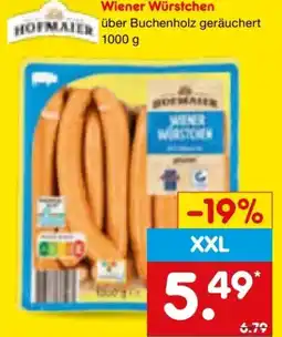 Netto Marken-Discount Hofmaier Wiener Würstchen XXL Angebot