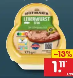 Netto Marken-Discount Hofmaier Leberwurst Angebot