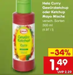Netto Marken-Discount Hela Curry-Gewürz-Ketchup Angebot