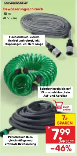 Netto Marken-Discount Brüder Mannesmann Werkzeuge Bewässerungsschlauch Angebot